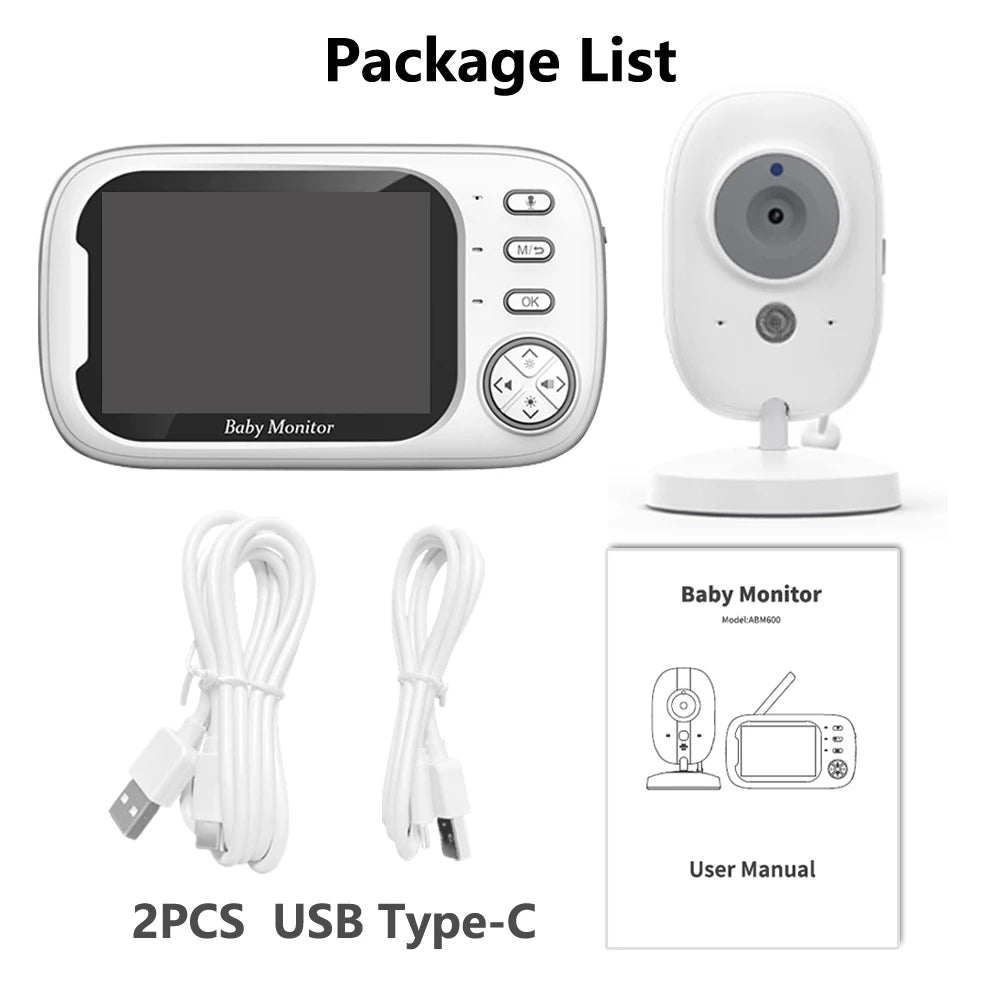3.5 Inch Better than VB603 Baby Monitor with Camera LCD Electronic Babysitter Wireless 2 Way Audio Talk Video Baby Nanny Radio